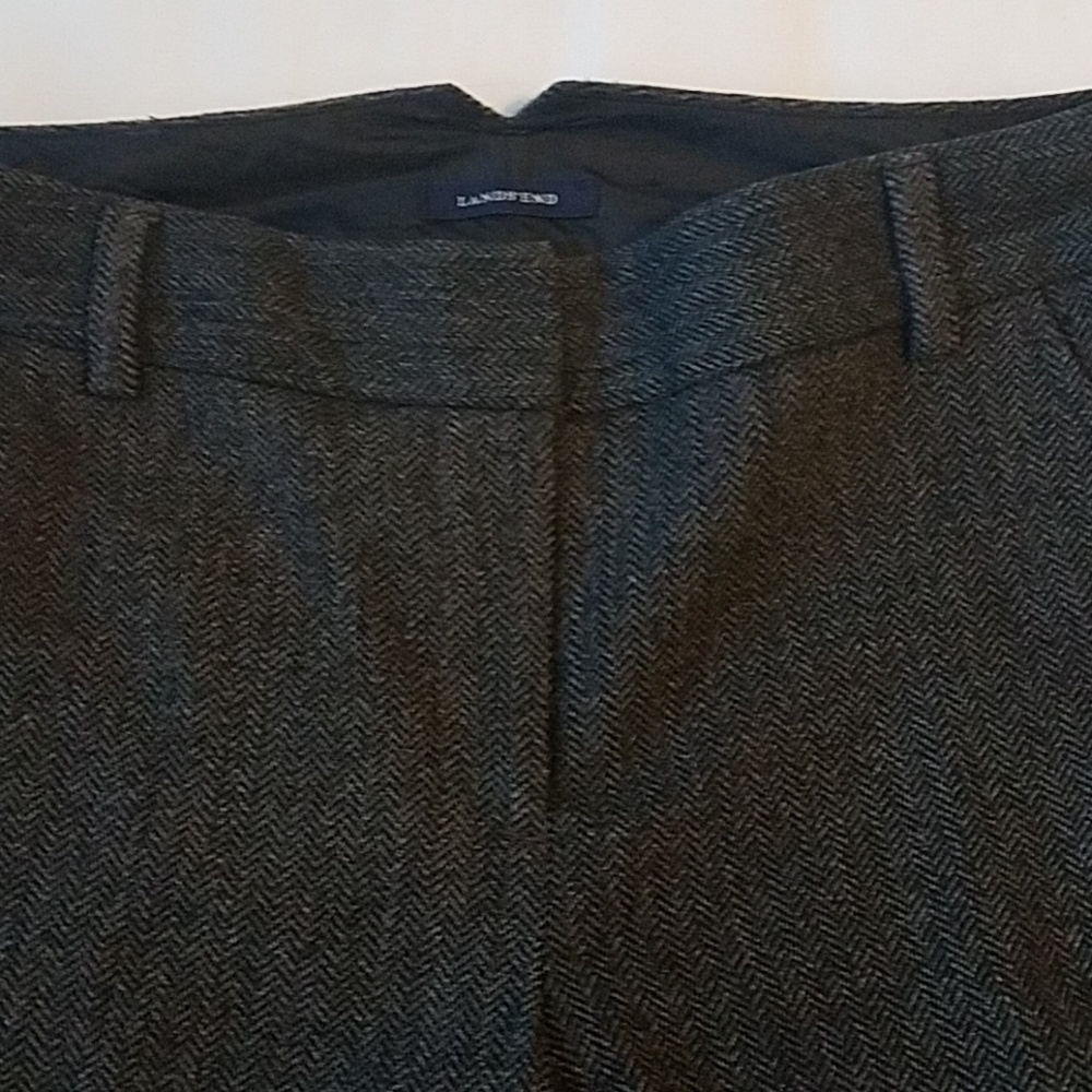 Herringbone wool dress pants